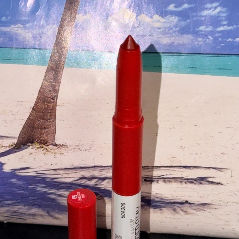 Maybelline SuperStay Ink Crayon Matte Lipstick 50 Own Your Empire Red 0.04oz